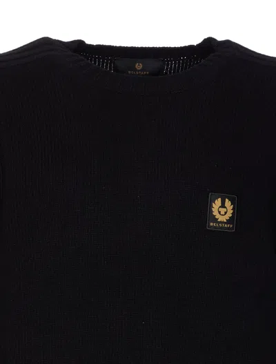 Belstaff Sweatshirt With Logo Patch In Black