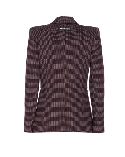 Patrizia Pepe Zipped Plaid Blazer
