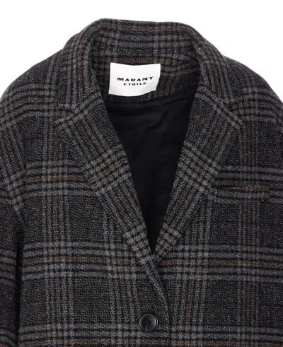 Isabel Marant Étoile Isabel Marant Etoile Plaid Wool Single-breasted Coat