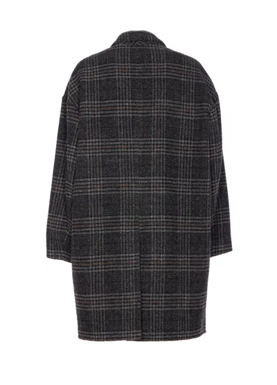 Isabel Marant Étoile Isabel Marant Etoile Plaid Wool Single-breasted Coat