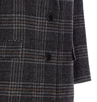 Isabel Marant Étoile Isabel Marant Etoile Plaid Wool Single-breasted Coat