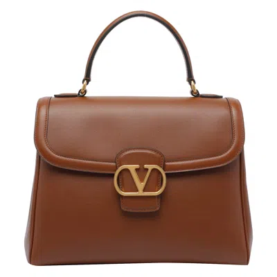Valentino 9 To 5 Flap Leather Top-handle Bag