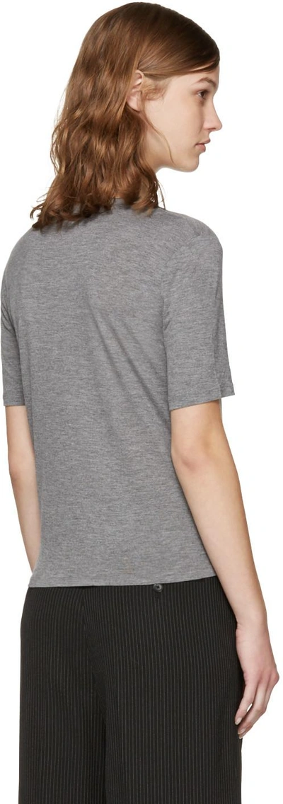 Shop Alexander Wang T Grey Jersey Pocket T-shirt
