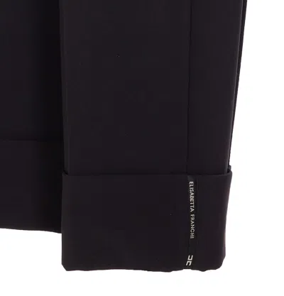Elisabetta Franchi Tailored Wide Leg Cropped Trousers