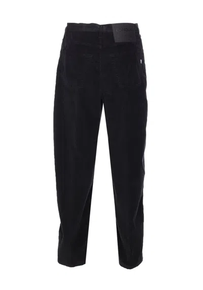 Dondup Loose Fit Velvet Trousers With Button Detailing