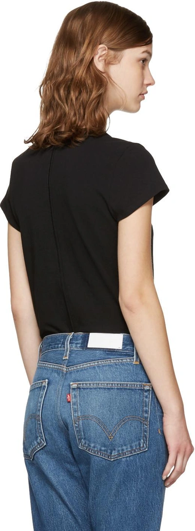 Shop Alexander Wang T Black Jersey T-shirt Bodysuit