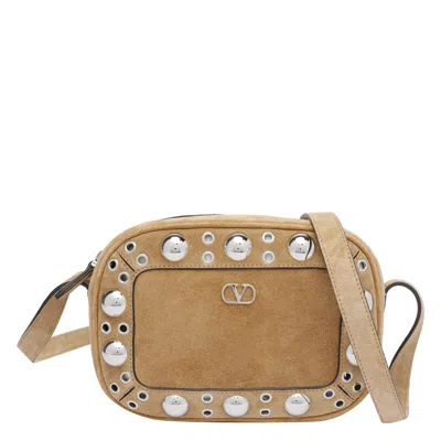 Valentino Suede Nellcote Crossbody Bag