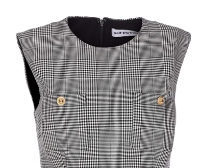 Self-portrait Self Portrait Prince Of Wales Check Mini Dress