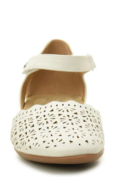 Taryn Rose Laser Cut Ankle Strap Sandal In Silver