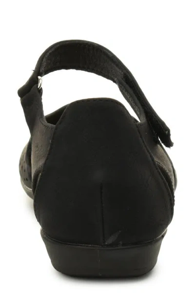 Taryn Rose Laser Cut Ankle Strap Sandal In Black