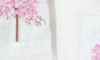 Tiramisu Set Of 4 Embroidered Linen Napkins