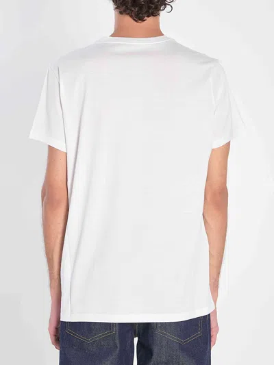 Moncler T-shirt With Double Logo Patches In White
