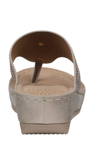 Gc Shoes Cora Wedge Sandal In Gray