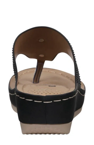 Gc Shoes Cora Wedge Sandal In Black