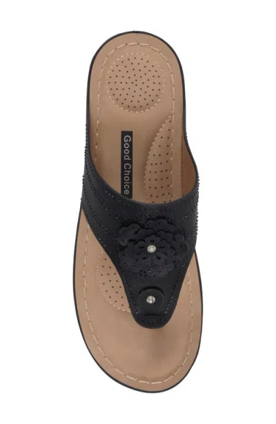 Gc Shoes Cora Wedge Sandal In Black