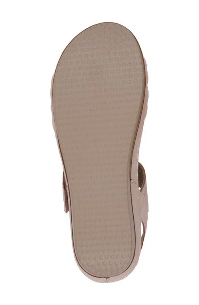 Gc Shoes Samar Snakeskin Embossed Hook & Loop Wedge Sandal