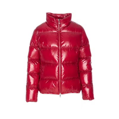 Moncler Women Abbadia Down Jacket In Red