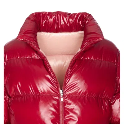 Moncler Women Abbadia Down Jacket In Red