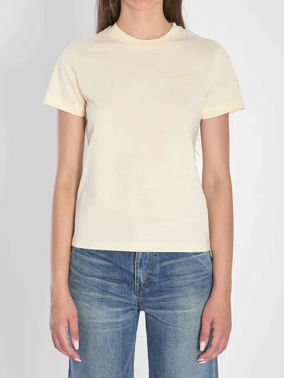 Moncler T-shirt With Embroidered Logo In Multi
