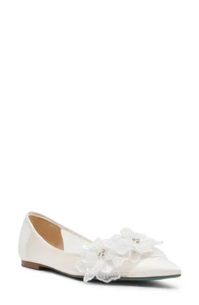 Betsey Johnson Gray Pointed Toe Flat