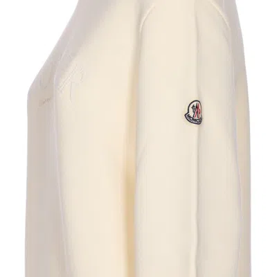 Moncler Women Logo Sweatshirt In Neutral