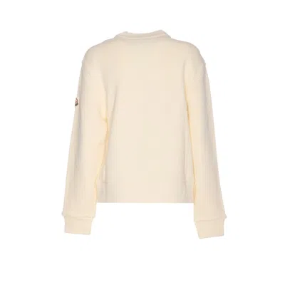 Moncler Women Logo Sweatshirt In Neutral