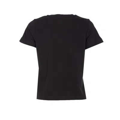 Moncler Women Logo T-shirt In Black