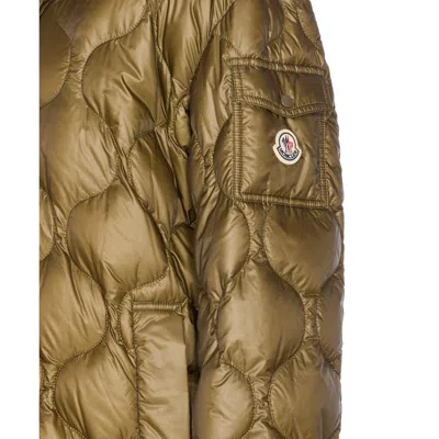 Moncler Women Lombi Short Parka In Green