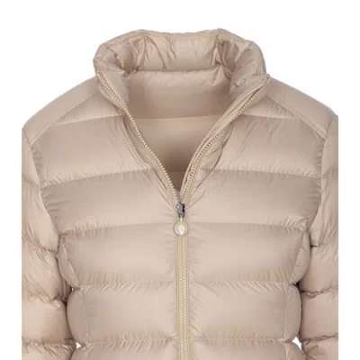 Moncler Women Midi Igesse Down Jacket In Neutral