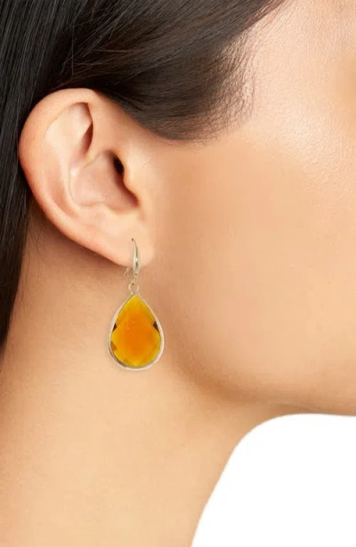Cara Glass Stone Drop Earrings
