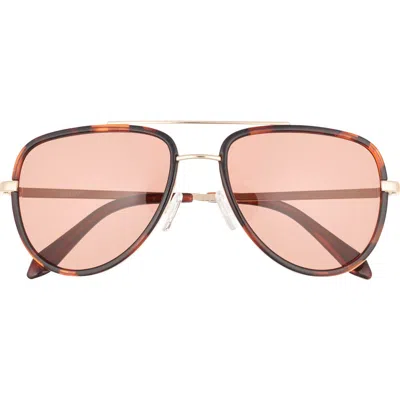Quay All In 56mm Gradient Aviator Sunglasses