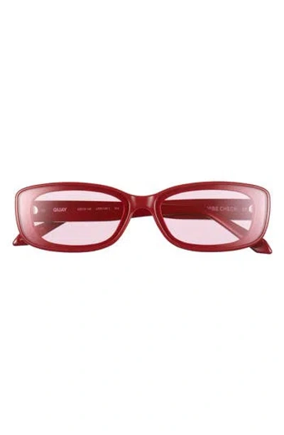 Quay Vibe Check 62mm Small Square Sunglasses
