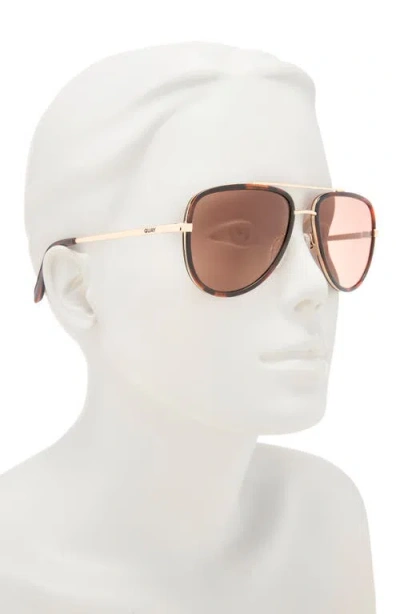 Quay All In 56mm Gradient Aviator Sunglasses