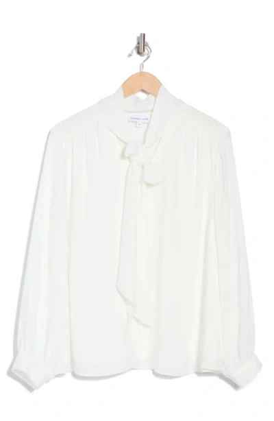 Gemma + Jane Tie Neck Long Sleeve Top