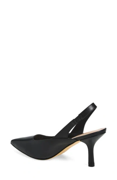 Stuart Weitzman Zuri Slingback Leather Pump In Black