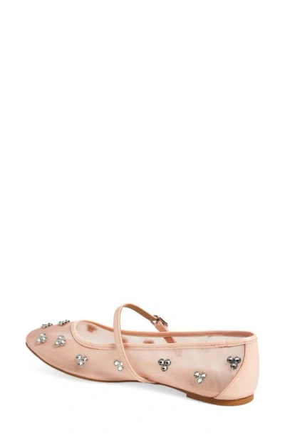 Stuart Weitzman Tammy Crystal Mary Jane Ballet Flat