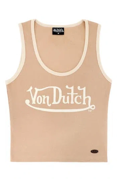 Von Dutch Logo Stretch Cotton Tank