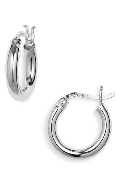 Argento Vivo Mini Tube Hoop Earrings