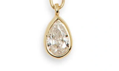 Argento Vivo Pear Cz Y-drop Necklace