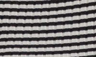 Steve Madden Stripe Boat Neck Sweater In Blue