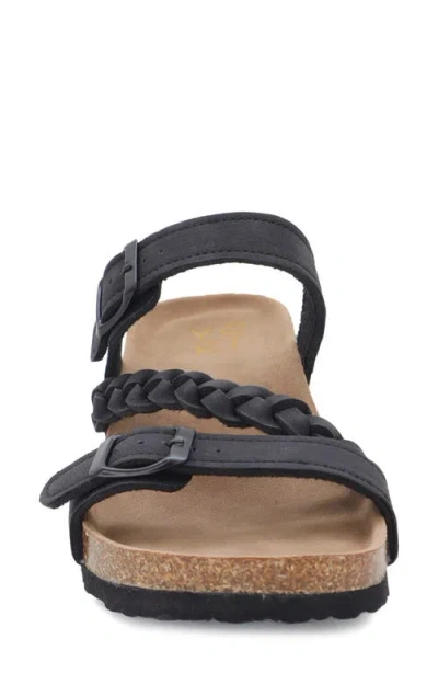 Yoki Lorayn Braided Strap Wedge Sandal