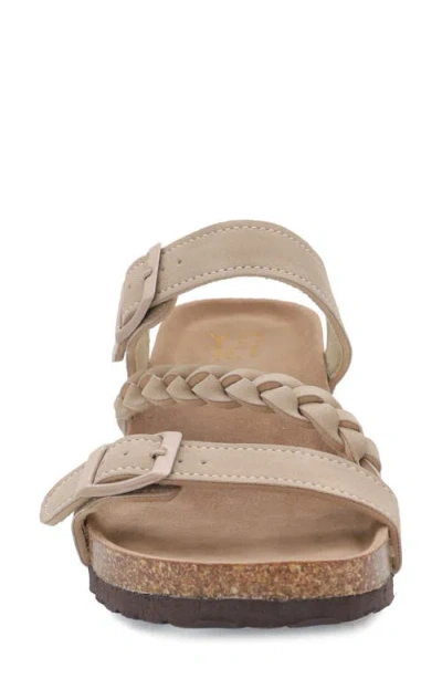 Yoki Lorayn Braided Strap Wedge Sandal