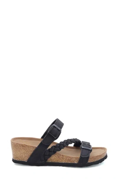 Yoki Lorayn Braided Strap Wedge Sandal