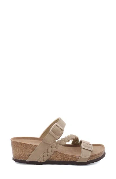Yoki Lorayn Braided Strap Wedge Sandal