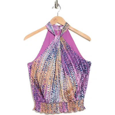 Ramy Brook Kittie Halter Neck Sleeveless Blouson Top