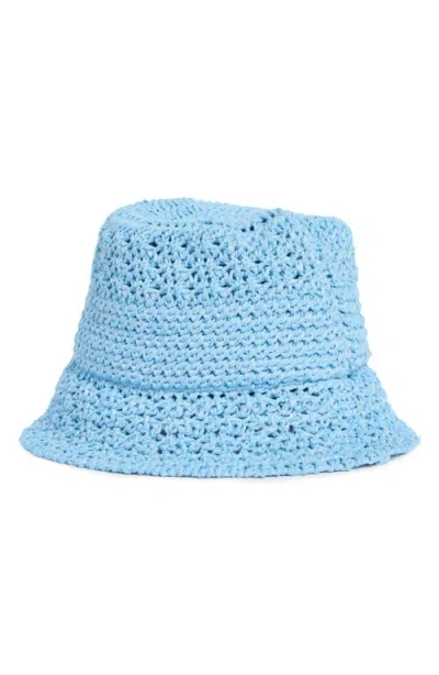 Steve Madden Alex Metallic Crochet Bucket Hat