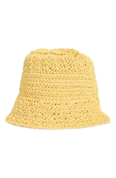 Steve Madden Alex Metallic Crochet Bucket Hat