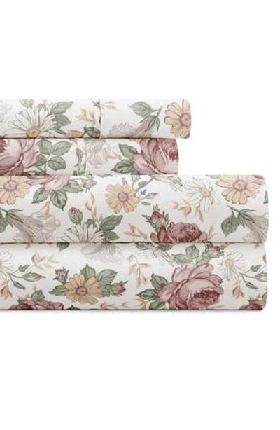 Homespun Floral Microfiber Sheet Set
