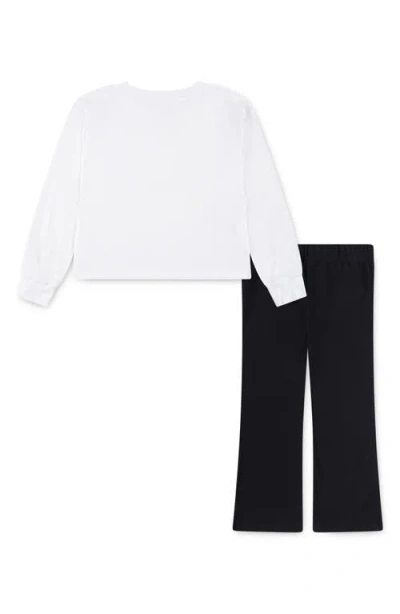 Nike Crewneck Sweatshirt & Flared Leggings Set (toddler) Crewneck Sweatshirt & Leggings Set In White
