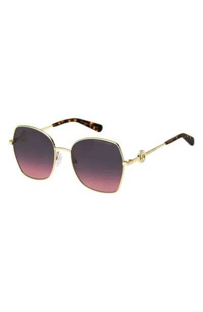 Marc Jacobs 57mm Gradient Square Sunglasses
